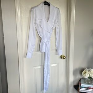 Club Monaco Cotton Wrap Blouse